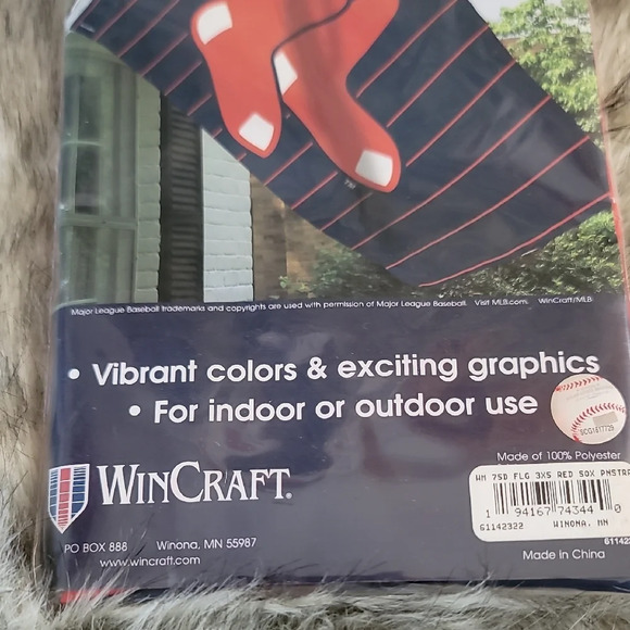 WinCraft MLB Red Sox Red and Navy Flag-NWT - Picture 4 of 7